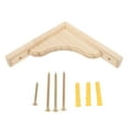 thumbnail image 5 of FRCOLOR Decorative Wooden Shelf Bracket Triangular Shelf Support Bracket Wall Shelf Wood Shelf Brackets Wood Corner Bracket Wooden Corner Bracket, 5 of 8