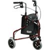 Drive Deluxe 3 Wheel Rollator 10289RD 1 Each, Red