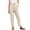 Beige, variant on Women's Corduroy Pants Casual High Elastic Waist Straight Leg Slacks Winter Loose Comfy Trousers with Pockets Beige L