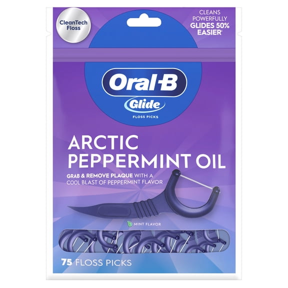 Oral‑B Glide Arctic Peppermint Floss Picks 150 Count