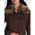 thumbnail image 5 of Madden NYC Women's Cropped Denim Jacket with Faux Fur Collar, Sizes XXS-XXL, 5 of 6