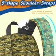 thumbnail image 3 of 17 Inch Lightweight Backpack,PVC Waterproof Oxford Fabric, Ergonomically Designed, with Large Capacity, Camouflage Print, 3 of 5
