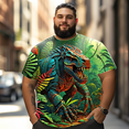 thumbnail image 2 of Men T Shirt for Big & Tall Man Graphic Short Sleeve Plus Size Oversized Tee Tshirts 7XLT 3DTS10004, 2 of 8