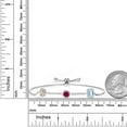 thumbnail image 3 of Gem Stone King Keren Hanan 3 Stone Created Moissanite 925 Sterling Silver Bracelet for Women Morganite Created Ruby and Aquamarine (2.33 Cttw, Fully Adjustable), 3 of 4