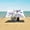 Purple Irises, variant on Portable Beach Tent Sun Shelter With Ground Pegs Water And Wind Resistant Sun Shade Canopy Angle Adjustable Purple Irises