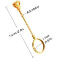 thumbnail image 5 of 0,67 pulgadas (aprox. 0,67 cm) Soporte para anillos de rosas, soporte para dedos, elegante soporte para damas, anillos para damas y hombres (oro), 5 of 5