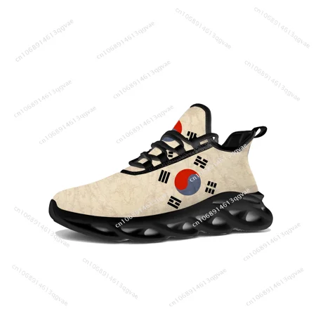 

Korea Flag Flats Sneakers Mens Womens South Korea Sports Running High Quality Sneaker Lace Up Mesh Footwear Tailor-made Shoe