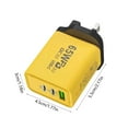thumbnail image 3 of KCGYNP 65W Fast Charging Plug Dual Type-C USB UK Standard for Electronics, 3 of 6