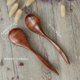 thumbnail image 4 of Wooden Spoons for Eating, 6 Pieces Natural Wood Eating Spoon, 7 Inch -Friendly Handmade Teaspoon fo, 4 of 5