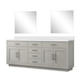 thumbnail image 5 of Shelter 84 in W x 22 in D White Oak Double Bath Vanity, White Quartz Top and 34 in Mirrors, 5 of 6