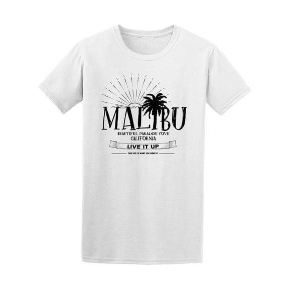 Malibu Bautiful Paradise T-Shirt Men -Image by Shutterstock, Male Small