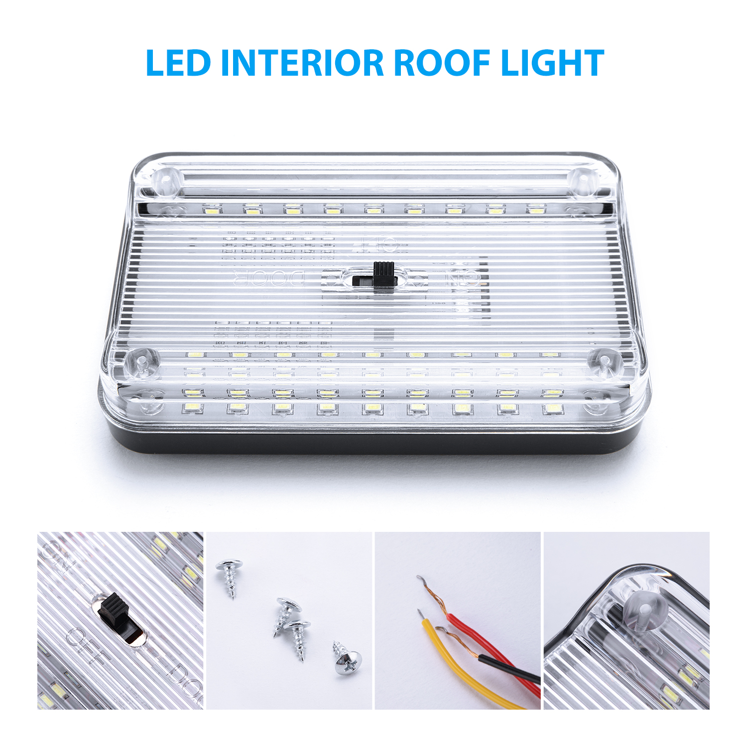 12V 36 LED Car Vehicle Interior Dome Roof Ceiling Reading Trunk Light Lamp