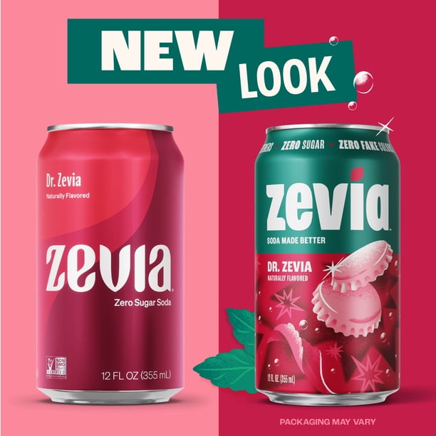 Zevia Zero Sugar (24) | Soda product display for retail - Walmart