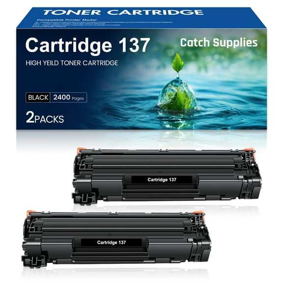 137 Toner Cartridge Replacement Compatible for Canon Cartridge 137 Black Toner for Canon ImageCLASS MF232w MF242dw MF212w MF216n MF217w MF244dw MF247dw MF249dw MF227dw Printer Ink 2 Pack