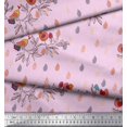 thumbnail image 2 of Soimoi Modal Satin Fabric Feather,Branch & Bird Kids Print Fabric by The Yard 42 Inch Wide, 2 of 3