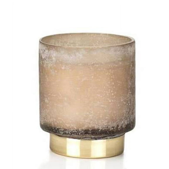 Taupe Cortina Zodax 11 oz Scented Jar Candle - Tobacco Flower Absolute