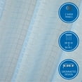 thumbnail image 5 of (2 pack) Mainstays Windowpane Sheer Curtain Panel Pair, Set of 2, Placid Blue, 38"W x 84"L, 5 of 10