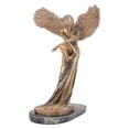 thumbnail image 1 of Resina Ángel Estatua de la redención estante de escritorio figurita decorativa escultura Iglesia Hada decoración artes de bienvenida regalo foto Pros - 33x22x22.8cm Los 33x22x228cm Sunnimix Estatua de la escultura del ángel, 1 of 8