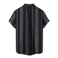 thumbnail image 4 of Lumtrix Cuban Guayabera Shirts for Men Short Sleeve Casual Button Down Hawaiian Shirt Band Collar Beach Camp Mexican Shirt Sky Blue 5XL, 4 of 5