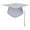 White, variant on CofeeMO Graduation Cap with Tassel, Unisex Adult Graduation Cap for High School & Bachelor