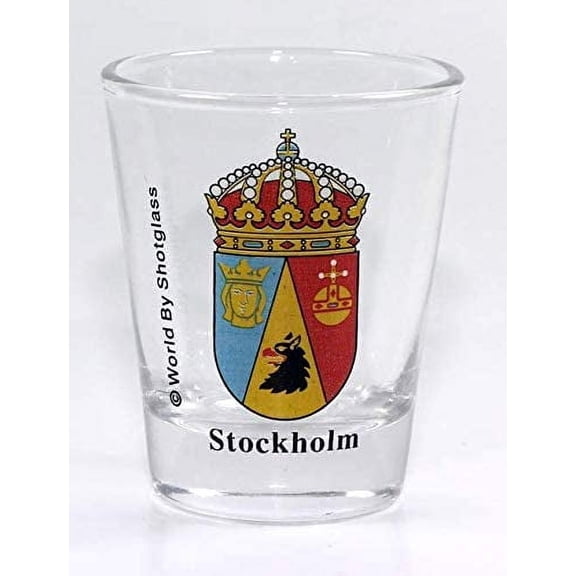 Stockholm Sweden Coat Of Arms Shot Glass