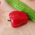 thumbnail image 4 of Pimiento morrón artificial, alimento realista, verdura falsa para gabinete rojo, 4 of 9