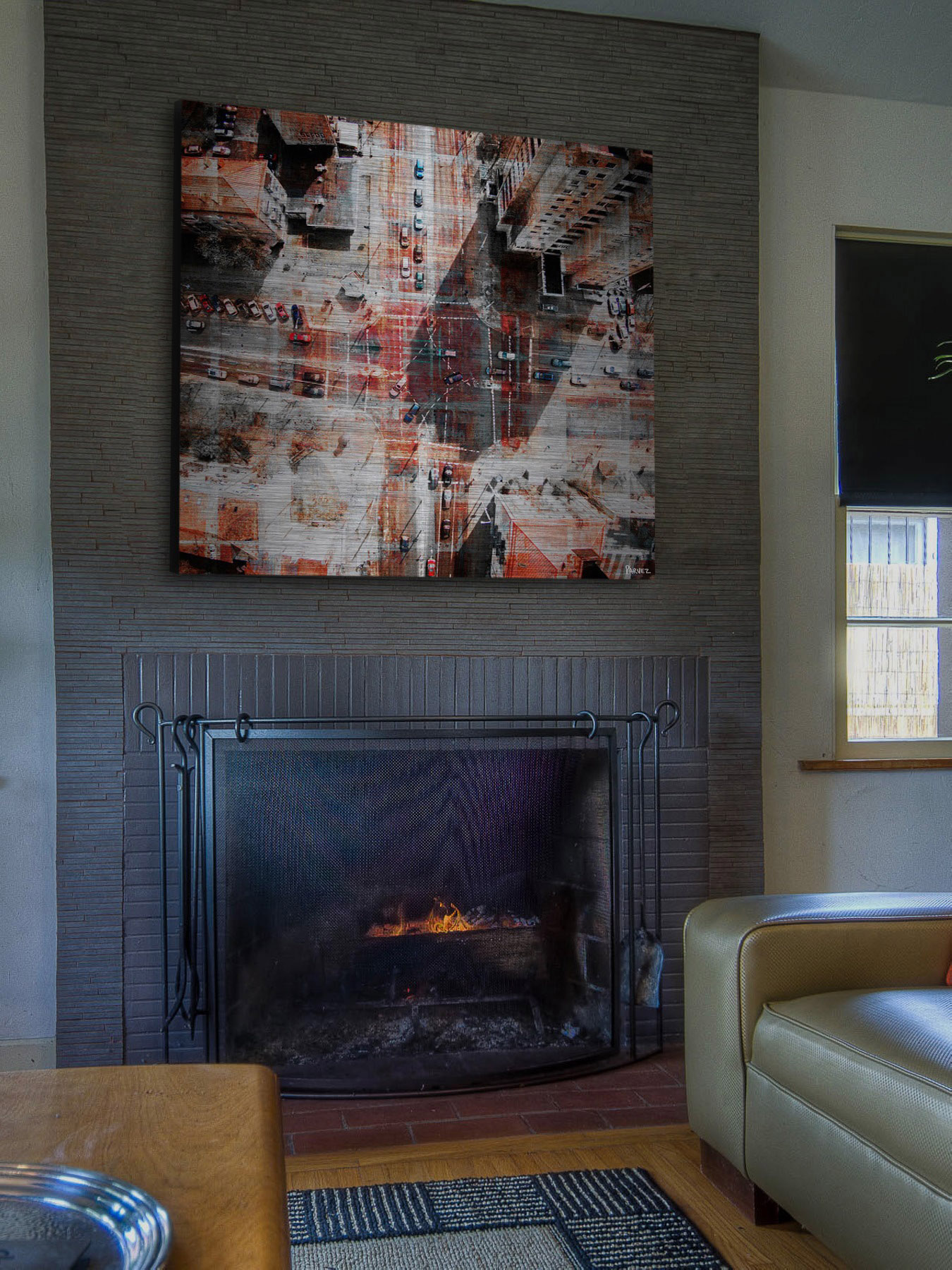 "Midday Confusion" Painting Print on Brushed Aluminum