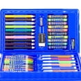 thumbnail image 2 of Juego de tablero de dibujo para lápices de colores para niños, crayones, acuarelas, bolígrafos (42 piezas, azul) Likrtyny Para estrenar, 2 of 8