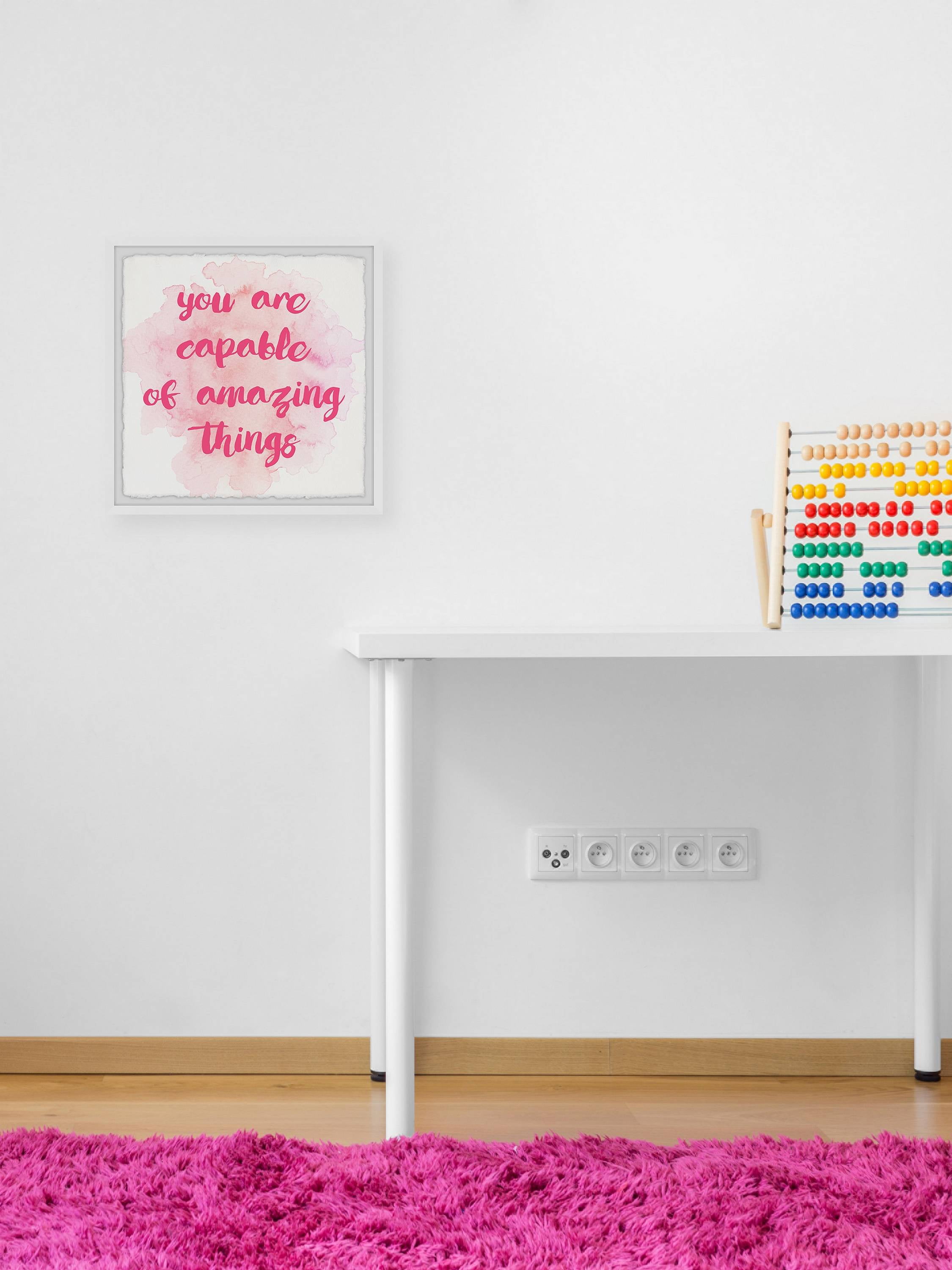 Marmont Hill You Are Capable Framed Wall Art