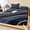 Navy Blue, variant on Full Size Fitted Sheet Set - Halloween 3 Piece Bedding Sets 16" Deep Pocket Fitted Sheet with 2 Pillowcases Orange Pumpkin Funny Ghost Black Cat Purple Brushed Microfiber Hotel Luxury Bed Sheets