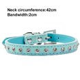 thumbnail image 2 of Apuakthei Collar para perros con remaches de cuero ancho y grueso. Adecuado para cuellos de 14" a 17", variedad media., 2 of 5