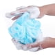 thumbnail image 4 of Esponjas de baño Esponjas de baño Malla Puf Ducha Bola de lavado Grande 5 paquetes 60 g Cada uno Suave Ecológico Para hombres y mujeres Limpiar, suavizar la piel, exfoliar, 4 of 5