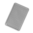 thumbnail image 1 of Nvzi Mantel de silicona, salvamanteles multiusos para ollas calientes,agarraderas de silicona para ollas de encimera, mantel de mesa (8,7" x 5,7"), paquete de 4, rectangular (gris claro), 1 of 5
