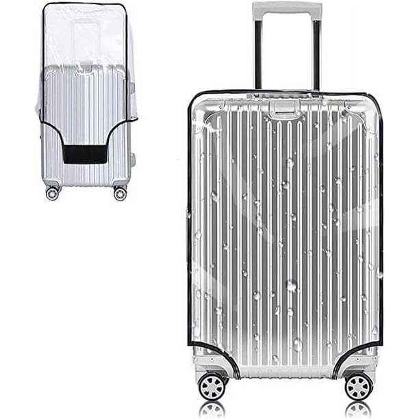 Cubierta de maleta de PVC transparente, protectores de cubierta de maleta impermeables de PVC transparente de 30 pulgadas Fundas protectoras de equipaje de PVC para maletas Equipaje de viaje