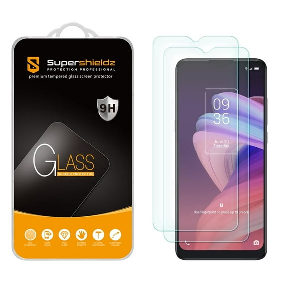 [2-Pack] Supershieldz for TCL 10 SE Tempered Glass Screen Protector, Anti Scratch, Bubble Free