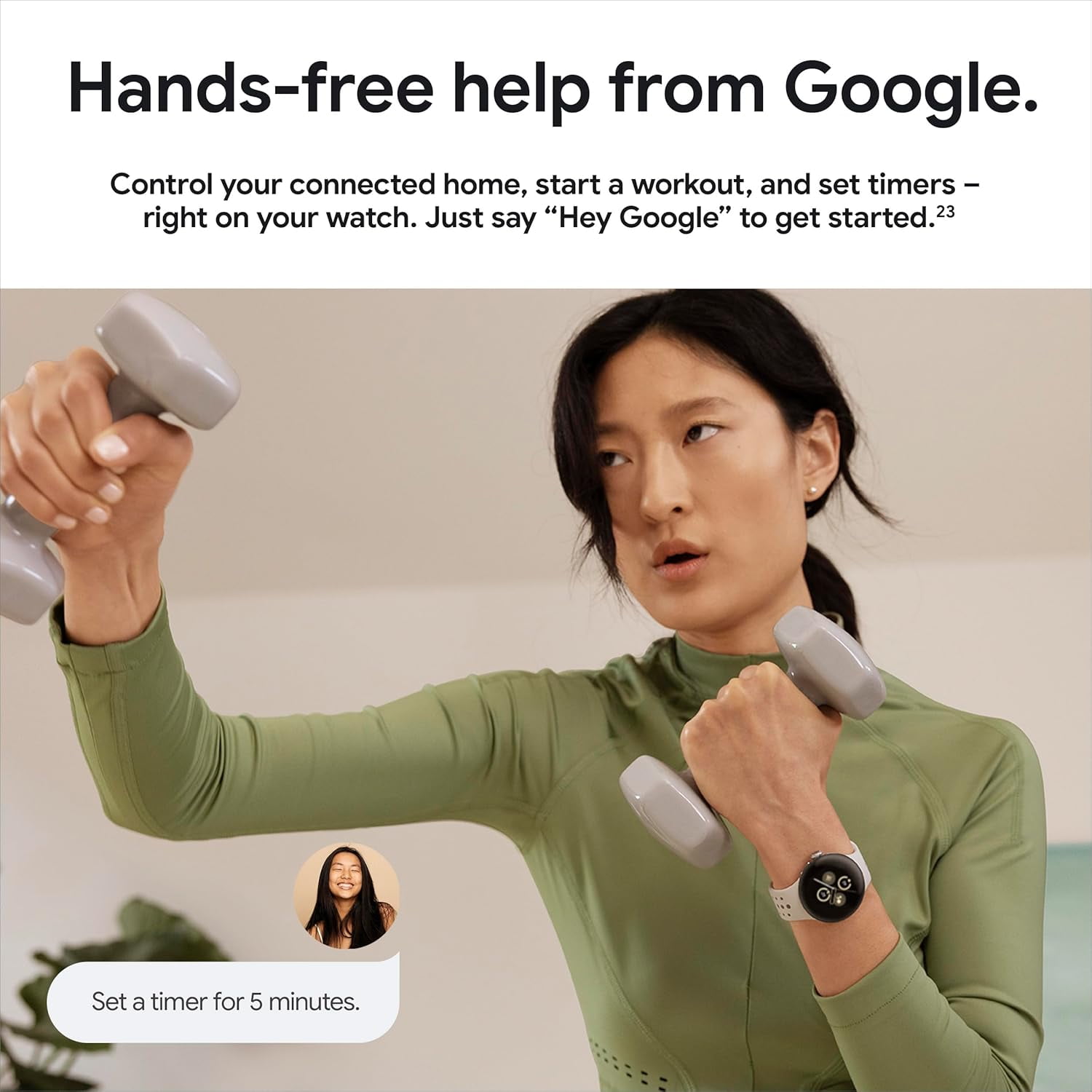 Restored Google Pixel Watch 2 (41mm) Wear OS Smartwatch (WIFI) Gold with Hazel Active Band (Refurbished)