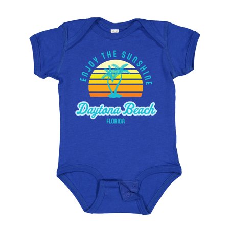 

Inktastic Summer Enjoy the Sunshine Daytona Beach Florida in Blue Gift Baby Boy or Baby Girl Bodysuit