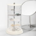 thumbnail image 5 of Transparent Rotating Multi-layer Jewelry Storage Box | Organizer for Rings, Earrings, Hair Clips & Accessories | Compact Vanity Organizer with Clear Compartments, 5 of 7