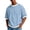 Sky Blue #1, variant on LNZGNM Mens Waffle Short Sleeve T Shirt Big and Tall Loose Crewneck Shirt Athletic Lightweight Color Block T-Shirts Spring Basic Top,Light Green 3XL