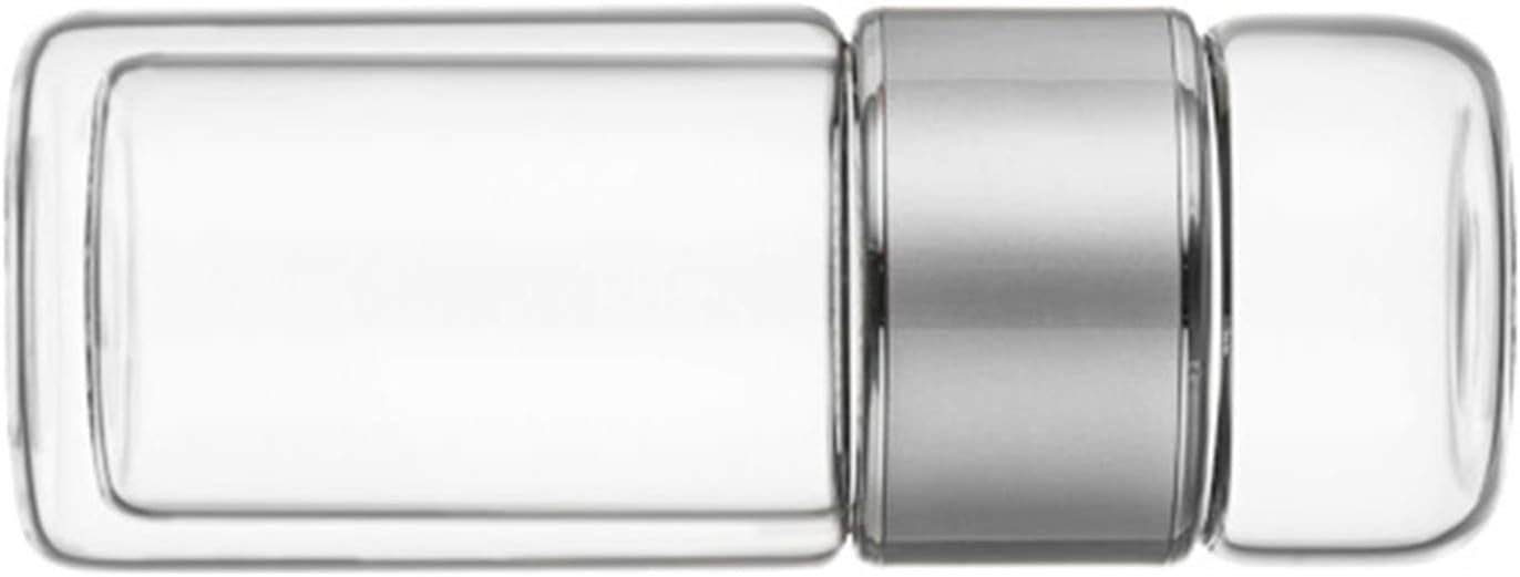 ABPETE Health Gear Tea Infuser Bottle 420ml - Leak-Proof Double Layer Stainless Steel & Glass Tea Bottle with Water Separation for Home, Office & Travel (Silver)