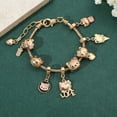 thumbnail image 6 of Hello Kitty Gold Plated Bracelets With Charms for Women High Quality Fashion Jewelry for Girl Kawaii Sanrio Party Gifts, 6 of 10