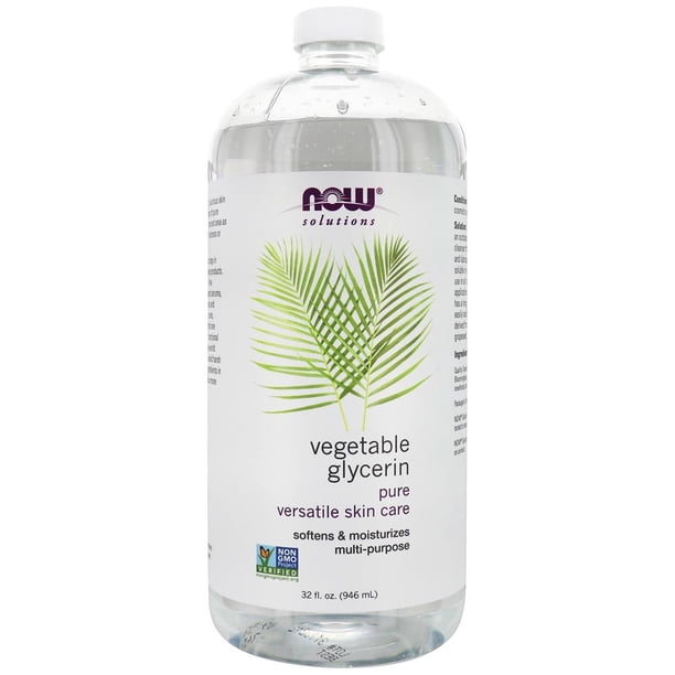 NOW Foods - NOW Solutions Glycérine Végétale Biologique Pure Soins de la  Peau Polyvalents - 32 fl oz