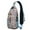 Red and Green-1, variant on Sling Backpack,Red Christmas Car Pattern Crossbody Bag with Water Bottle Holder,Waterproof Sling Bag for Men/Women with Chest Phone Holder for Hiking,Travel