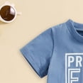 thumbnail image 6 of Baby Boy Outfits Toddler Baby Boy Summer Clothes 0 3 6 9 12 18 24 Months 2T 3T Letter Print Crewneck Top Shorts Set 2 Piece Clothes Set Kaprioy, 6 of 6