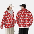 thumbnail image 4 of Saiise Cute Baseball Pattern Sun Protection Hoodie for Men and Women, Lightweight Quick-Dry Windproof with Hood and Zip-X-Large, 4 of 7