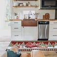 thumbnail image 3 of Kitchen Rugs and Mats Set of 1 Christmas Farm Gnome Snowman Xmas Tree Elk Kitchen Sink Mat,Non-Slip Area Runner Rug,Washable Floor Mat for Home Dining Room Office 15"x47", 3 of 6