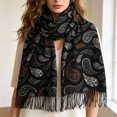 thumbnail image 2 of FAHXNVB Winter Scarf for Women Casual Long Print Tassel Shawl Wrap Soft Lightweight Thick Warm Fringed Scarves, 2 of 7