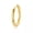 Gold, variant on Fashion Men Women Earrings Ear Hoops Loops Huggie Clip On Clamp Stainless Steel-Gold-1 pc
