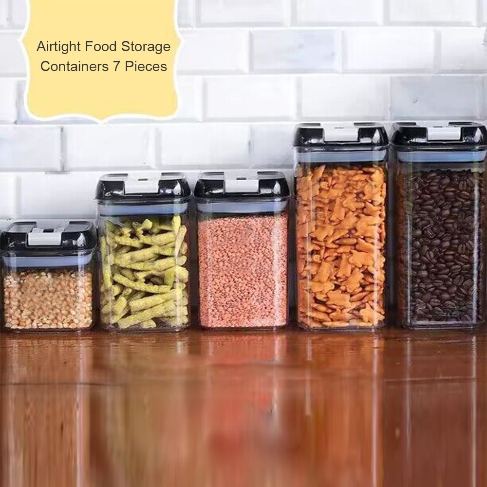 7 Pieces Air Tight Food Storage Containers – BPA Free – Ganis