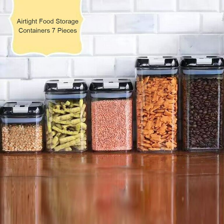  ClearSpace Airtight Food Storage Containers –14 Pack BPA Free  Kitchen Organization Set for Pantry Organization and Storage with Durable  Lids Ideal for Cereal, Flour & Sugar (Black): Home & Kitchen